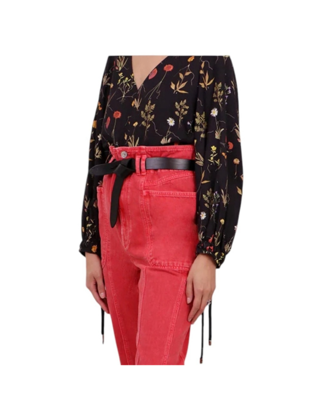 ISABEL MARANT
ETOILE TESS TAPERED JEANS | RED in Sz 38